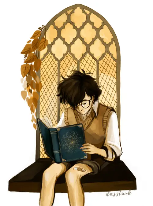 Harry Reading Book