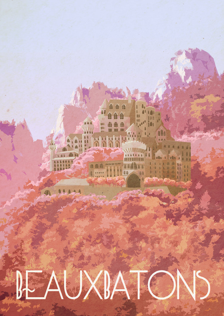 Beauxbatons Travel Poster Beauxbatons Travel Poster
