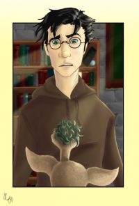 Dobby prepares Harry for the second task Dobby prepares Harry for the second task