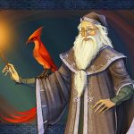 Albus Dumbledore and his phoenix. Albus Dumbledore (Headmaster)