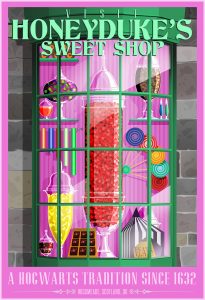 Honeydukes Sweet Shop in Hogsmeade.