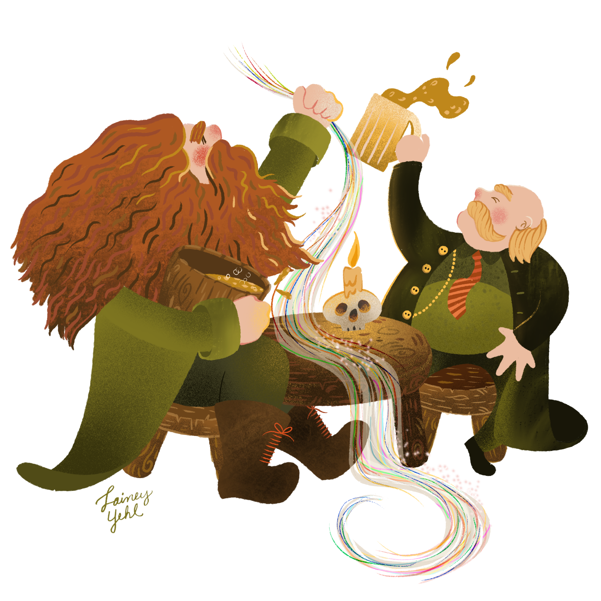 Hagrid And Slughorn (Book 6)