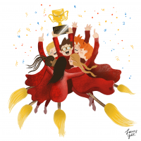 Gryffindor win the Quidditch Cup after a difficult match against Slytherin Gryffindor win the Quidditch Cup after a difficult match against Slytherin