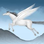 A winged horse.