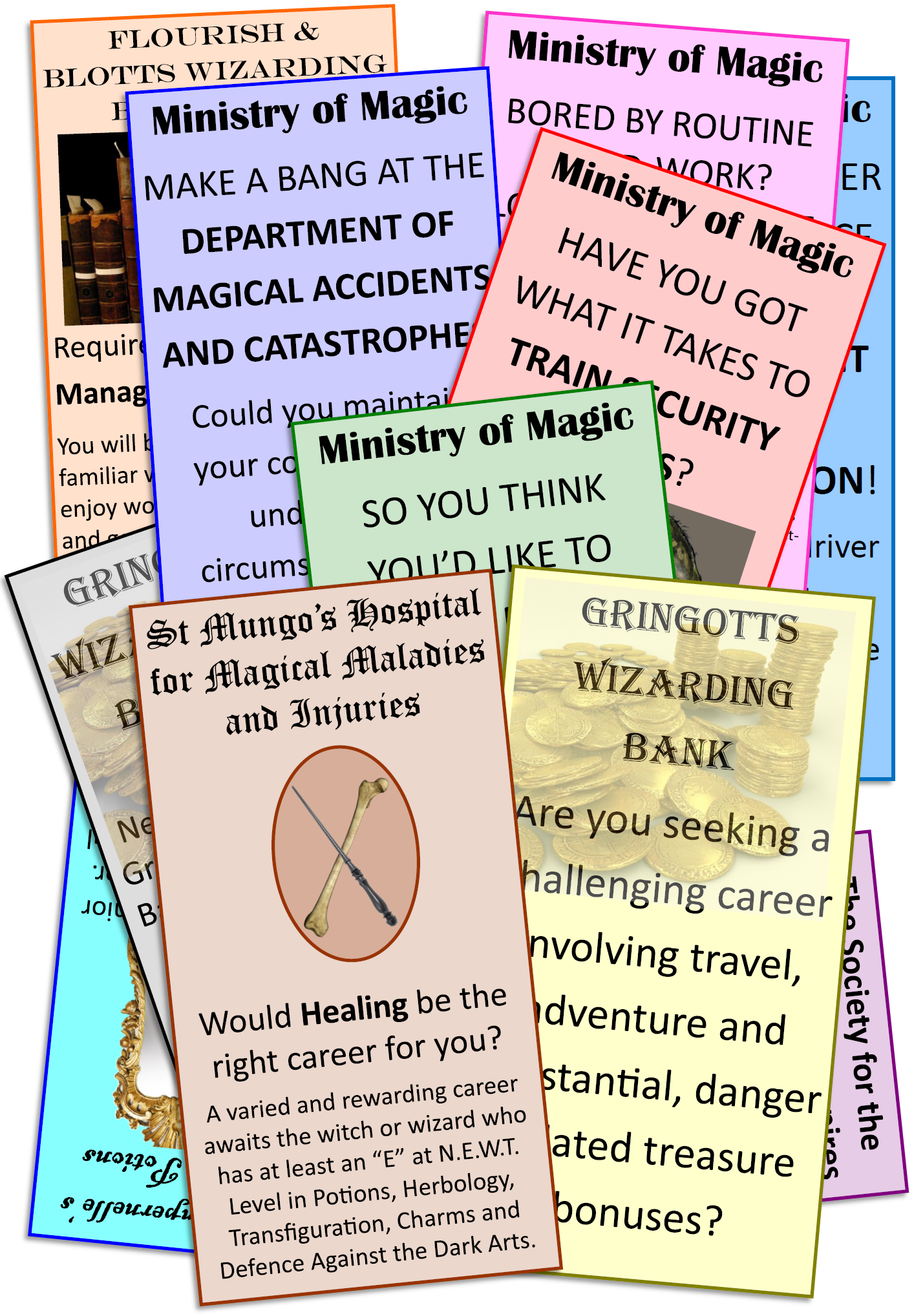 Career Advice pamphlets