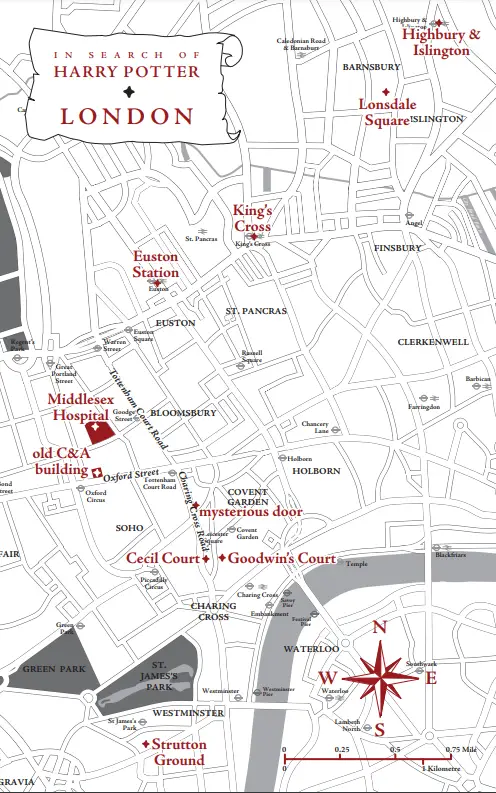 London Map – In Search of Harry Potter